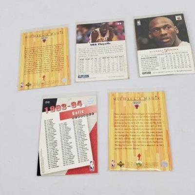 Lot #6: 5 Michael Jordan NBA Cards