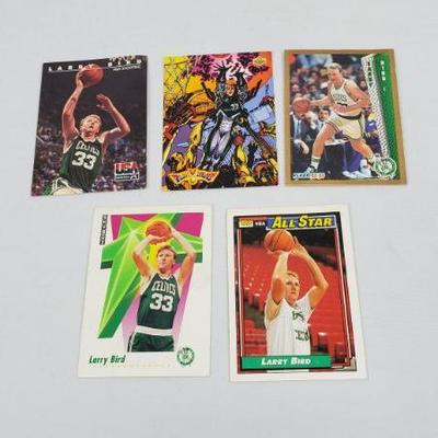 5 Larry Bird NBA Cards
