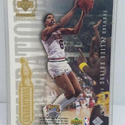 Upper Deck Legends 1999 Single Card w Case: Jordan 1984-98 & Erving 1971-87