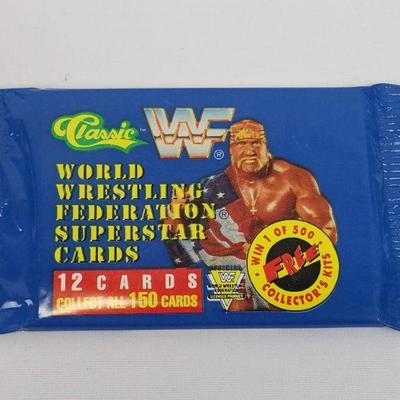 Classic World Wrestling Federation Superstar Cards. 3 packages 1991 Sealed - New