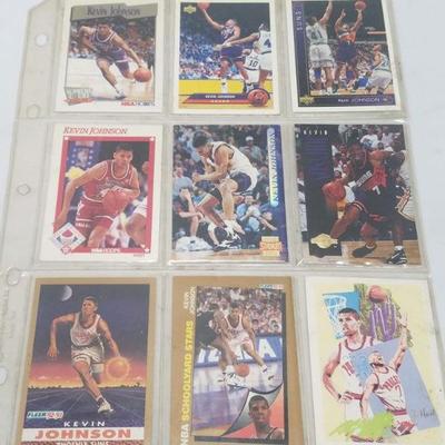 Kevin Johnson NBA Basketball Cards, Qty 9, 1990-1997