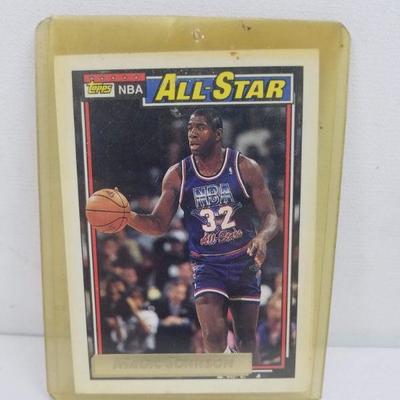 Topps NBA All-Star Basketball Card Magic Johnson 1992