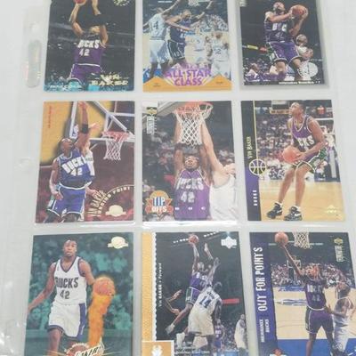 Vin Baker NBA Basketball Cards, Qty 9, 1994-1997
