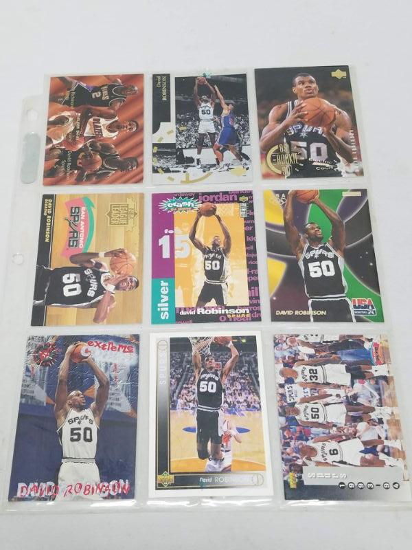 David Robinson NBA Basketball Cards, Qty 9, 1993-1996 | EstateSales.org