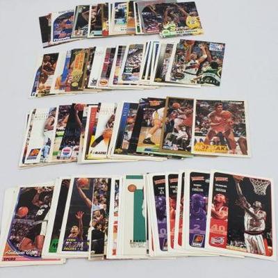 Lot #17: 100 NBA Basketball Cards, First Card is Gary Payton