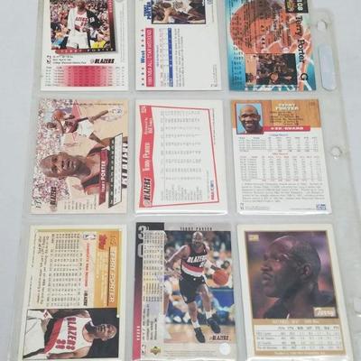 Terry Porter NBA Basketball Cards, Qty 9, 1990-1994