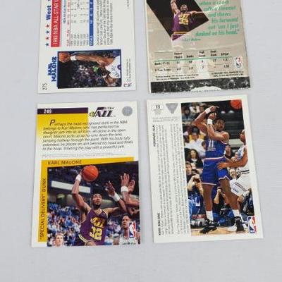 Lot #4: 4 Karl Malone NBA Cards