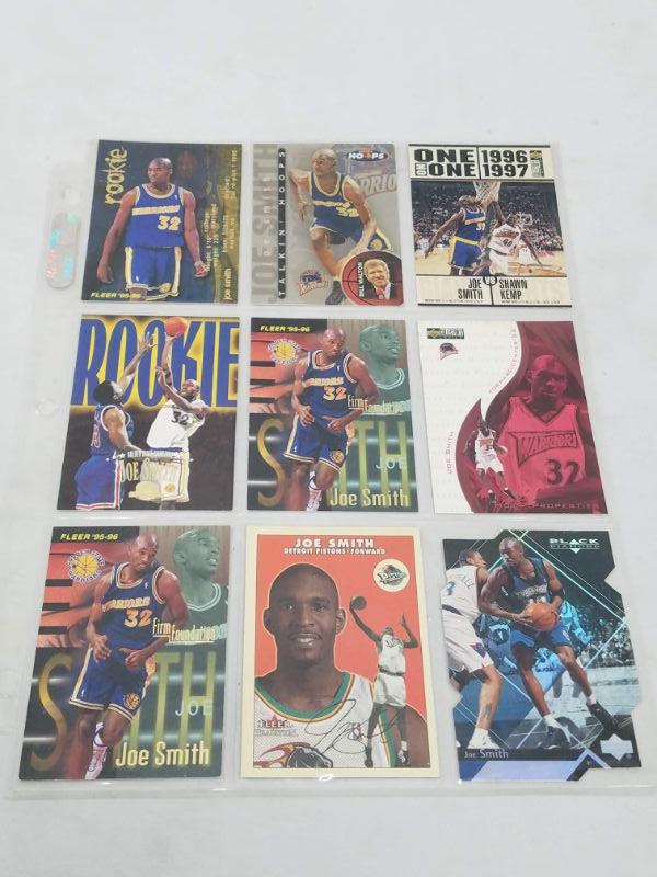 Joe Smith NBA Basketball Cards, Qty 9, 1996-2001 | EstateSales.org