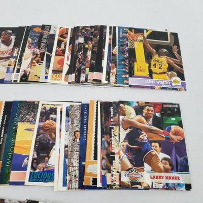 Lot #65: 100 NBA Basketball Cards, First Card is James Worthy