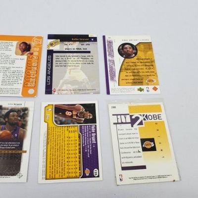 6 Kobe Bryant NBA Cards