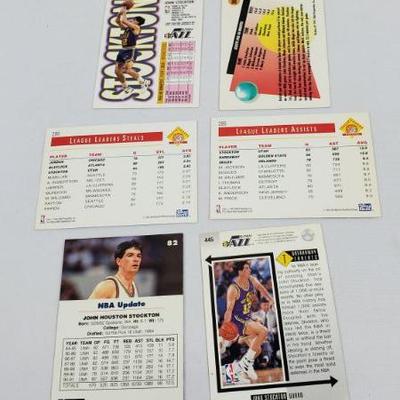 Lot #1: 6 John Stockton NBA Cards