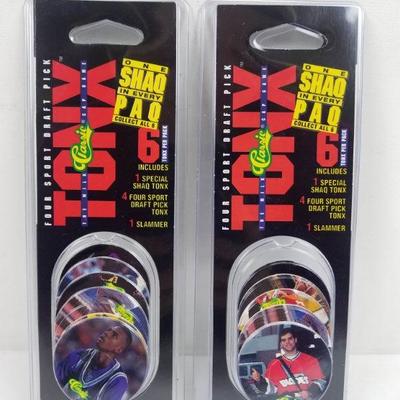 Tonx Pogs, 2 New Sets of 6 - New