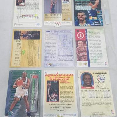 NBA Basketball Cards, Qty 9. First Card is Jason Kidd. 1989-1996