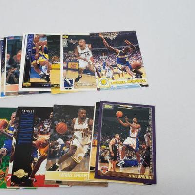 Latrell Sprewell, Chris Mullins & Chris Webber NBA Cards Golden State Warriors