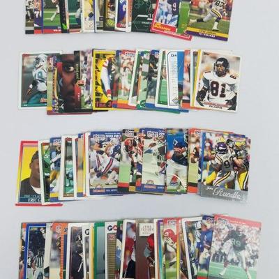 100 Misc Football Cards, Approx 1988-1999