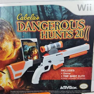 Wii Cabela's Dangerous Hunts 2011 with Wii & Controller. Tested, Works