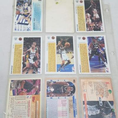 NBA Basketball Cards, Qty 9. First Card is Michael Jordan. 1991-1993