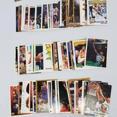Lot #9: 100 NBA Basketball Cards, First Card is Michael Adams