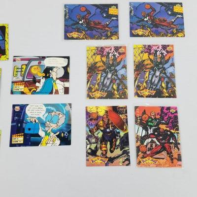 16 Collectible Cards: Spider-Man, Batman, TMNT, Looney Tunes, FaniMation 1989-95