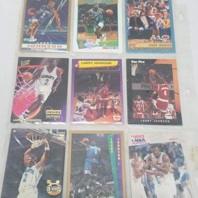 Larry Johnson NBA Basketball Cards, Qty 9, 1991-2001