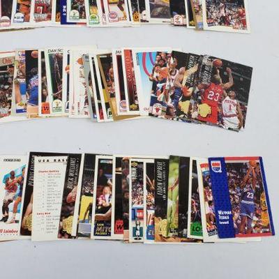 Lot #1: 100 NBA Basketball Cards, First Card is Dennis Rodman