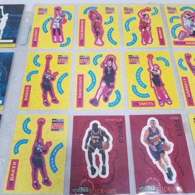 52 NBA Basketball Cards: 25 Super Action Stick Ups & 27 Others (3 images/card)