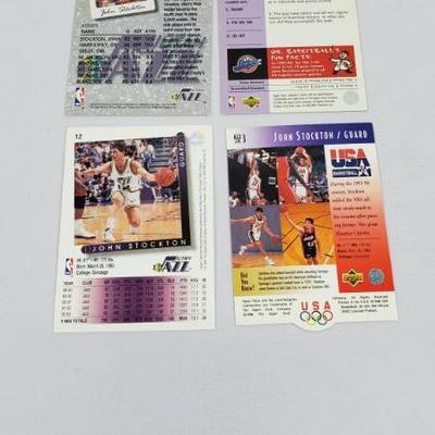 Lot #2: 4 John Stockton NBA Cards