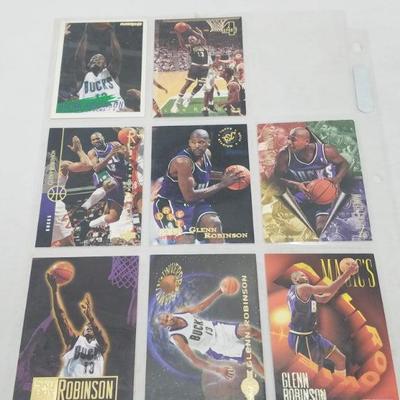 Glenn Robinson NBA Basketball Cards, Qty 8, 1994-1995
