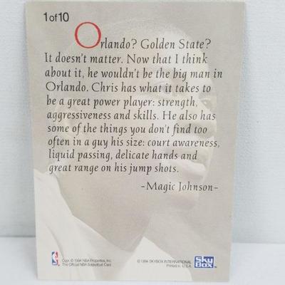 NBA Hoops Chris Webber 1994 Basketball Card