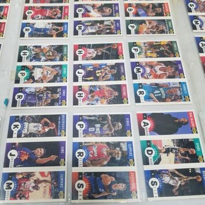 52 NBA Basketball Cards: 25 Super Action Stick Ups & 27 Others (3 images/card)
