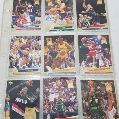 92-93 Fleer Ultra Rookie Cards, Qty 9. Autographed John Crotty & Bryant Smith
