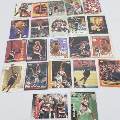22 NBA Portland Trail Blazers Cards, Lot #1
