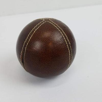 Cricket Ball - Heavy, Leather or leather-like. 18.5 oz. & Approx 3.5