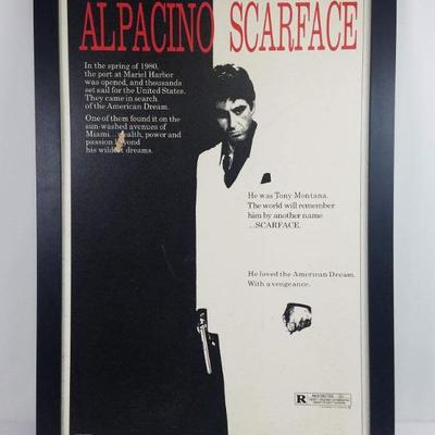 Al Pacino Scarface Framed Poster