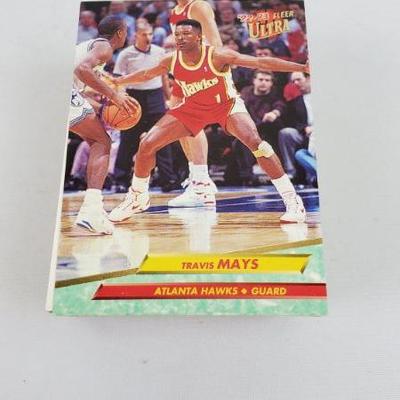Lot #64: 100 NBA Basketball Cards, First Card is Travis Mays