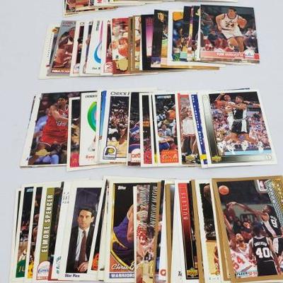 Lot #29: 100 NBA Basketball Cards, First Card is Ervin Johnson