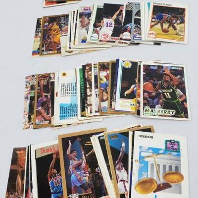 Lot #27: 100 NBA Basketball Cards, First Card is Malik Sealy