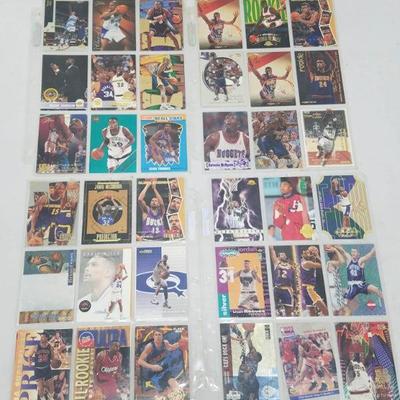 45 NBA Basketball Cards, First Card is Tyrone Hill