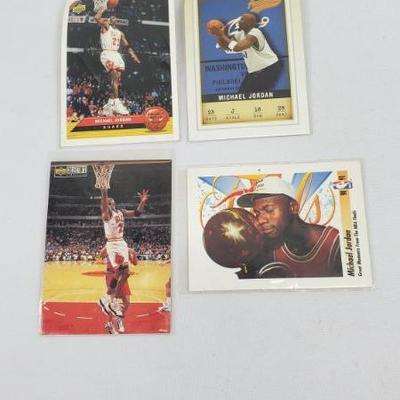 Lot #11: 4 Michael Jordan NBA Cards