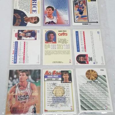 Mark Price NBA Basketball Cards, Qty 9, 1989-1994