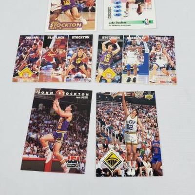 Lot #1: 6 John Stockton NBA Cards