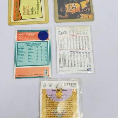Lot #1: 5 Magic Johnson Cards