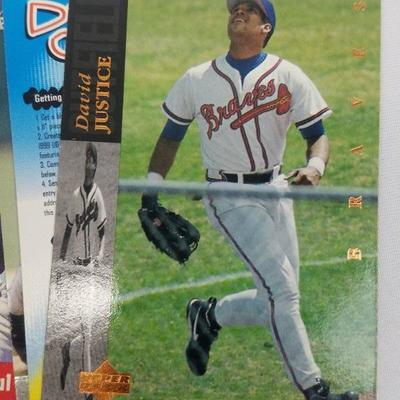 100 Misc Baseball Cards (Card on Top is David Justice)
