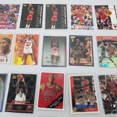 56 Chicago Bulls Basketball Cards, 2 Michael Jordan, 7 Pippen, 1 Rodman