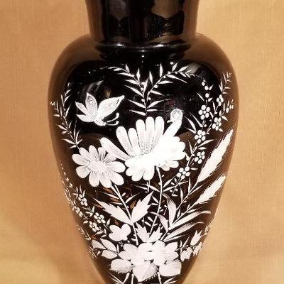 Amethyst Bristol Glass Vases