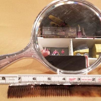 Sterling Silver Mirror and Comb Set