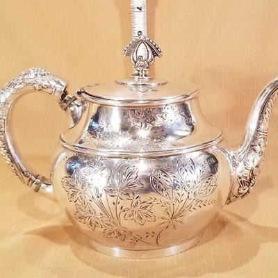 Victorian SIlver Plate Tea Pot