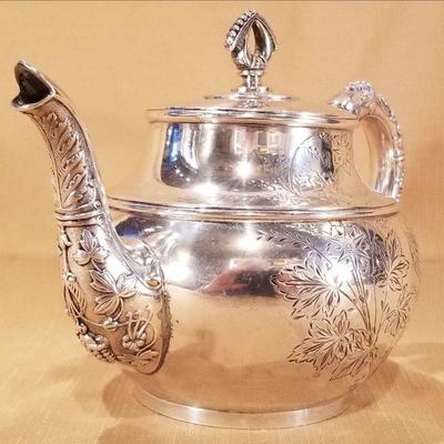 Victorian SIlver Plate Tea Pot