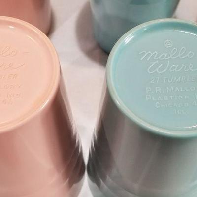 Vintage Mallo Ware Tumblers. 