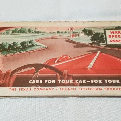 1940s Texaco Louisiana map